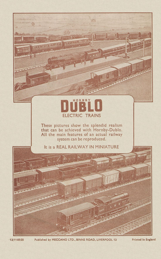 Hornby Railway Company brochure 1948