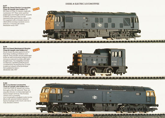 Hornby Railways catalogue 1987