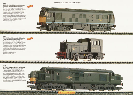 Hornby Railways catalogue 1987