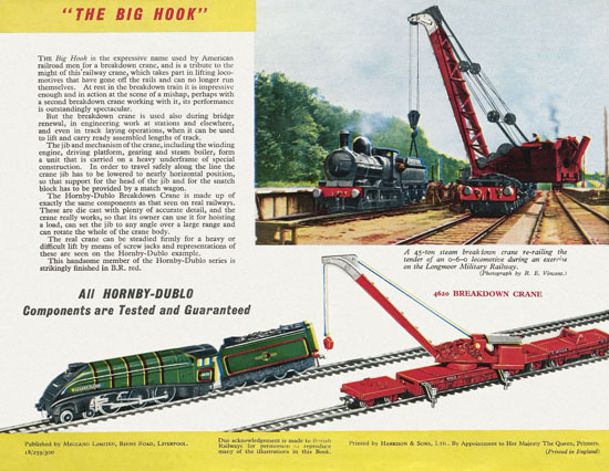 Hornby Book of Trains catalogue 1959