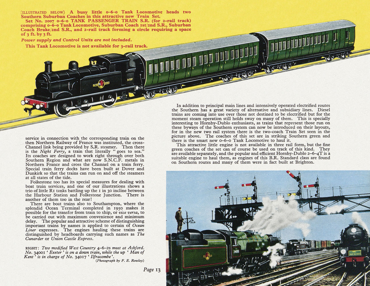 Affiche Publicitaire De Magasin Hornby Dublo – Book Of Trains Originale, 48x18cm, Vintage