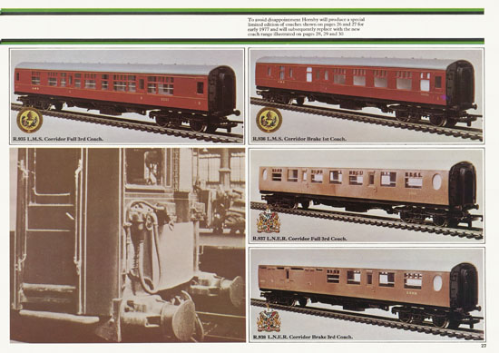 Hornby 00 Scale Model catalogue 1977