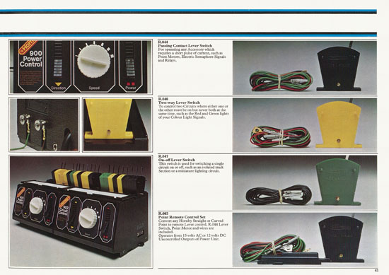 Hornby 00 Scale Model catalogue 1977