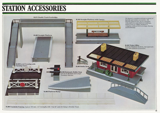 Hornby 00 Scale Model catalogue 1977