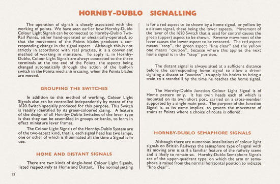 Hornby Dublo Handbook 2-Rail Track 1962