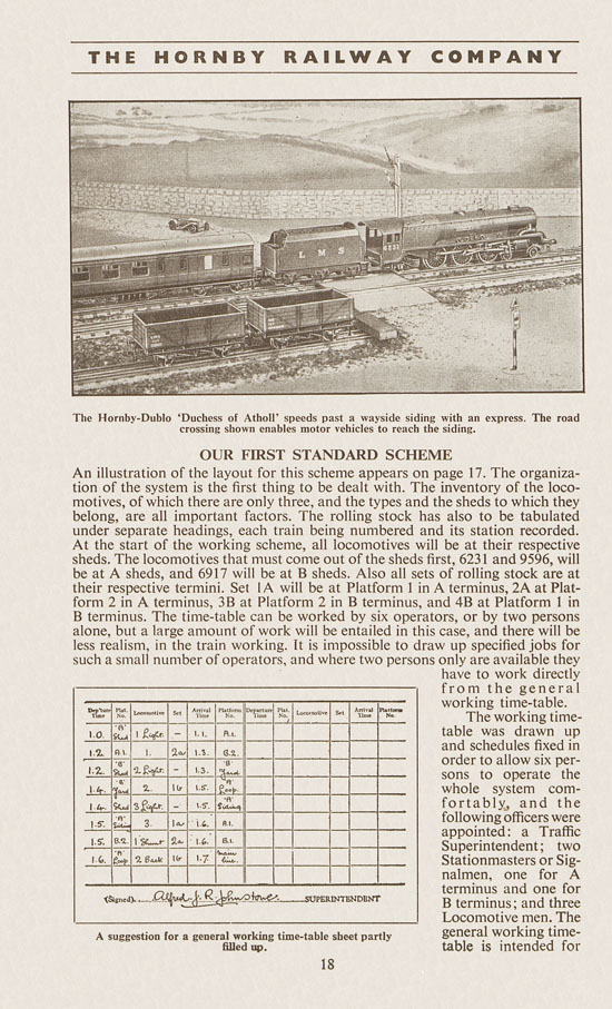 Hornby Railway Company brochure 1955