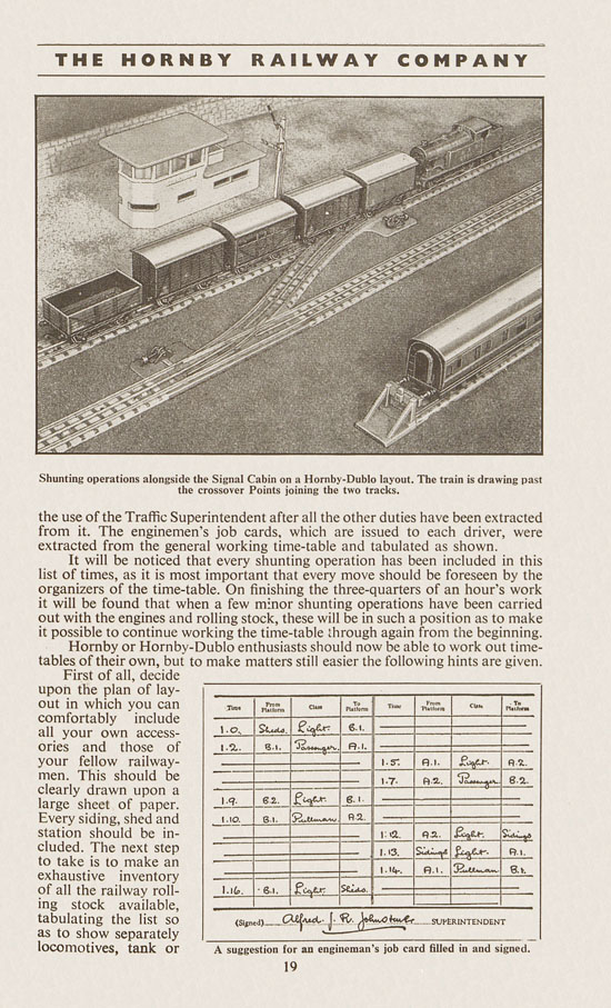 Hornby Railway Company brochure 1955