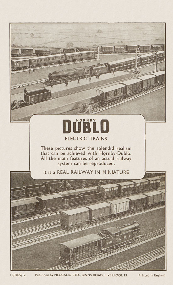 Hornby Railway Company brochure 1955