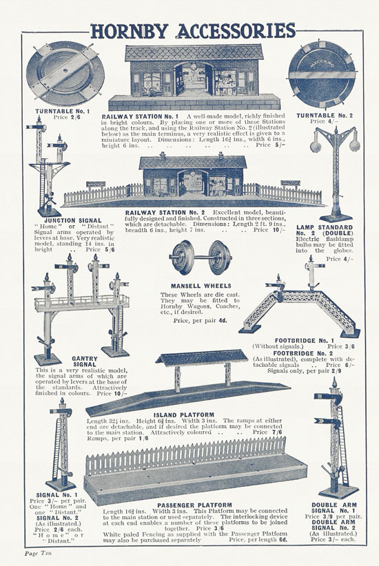 Hornby Trains catalog 1929