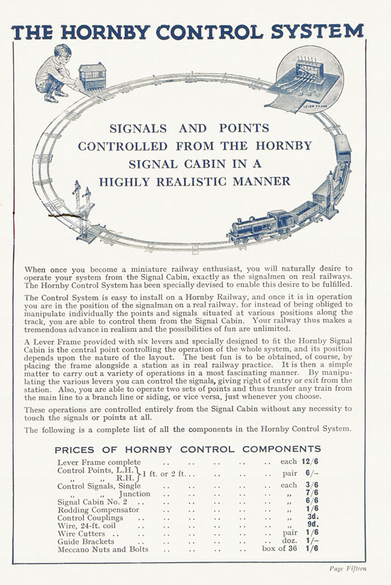 Hornby Trains catalog 1929