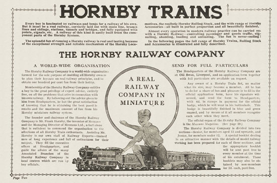 Hornby Trains catalog 1930-1931