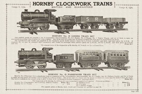 Hornby Trains catalog 1930-1931