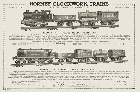 Hornby Trains catalog 1930-1931