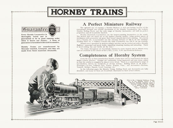 Hornby Trains catalog 1931-1932