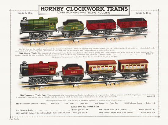 Hornby Trains catalog 1931-1932