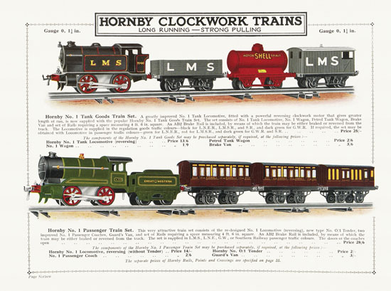 Hornby Trains catalog 1931-1932