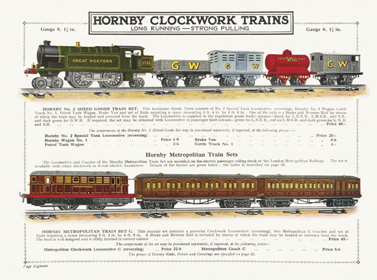 Hornby Trains catalog 1931-1932