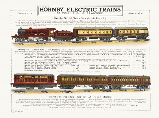 Hornby Trains catalog 1931-1932