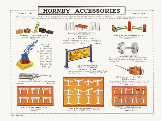 Hornby Trains catalog 1931-1932