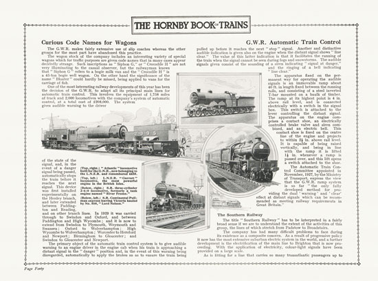 Hornby Trains catalog 1931-1932