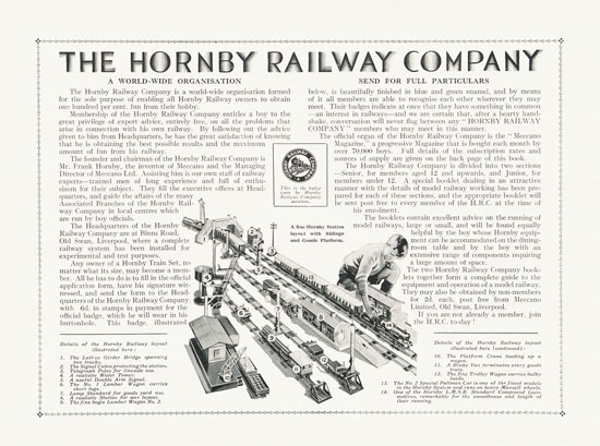 Hornby Trains catalog 1931-1932