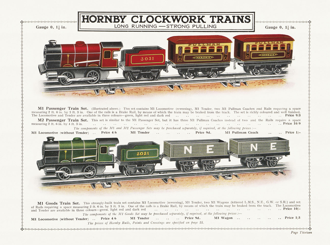 Catalogue Meccano Hornby Book Of Trains 1932/33 – Réseau Ferroviaire Vintage