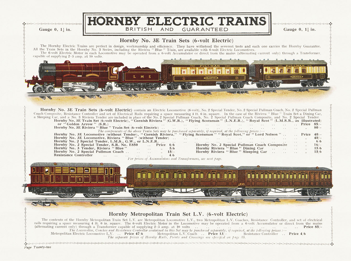 A Hornby Book of Trains: Catalogues for 1927-1932 by Gorham, F. R.: VG