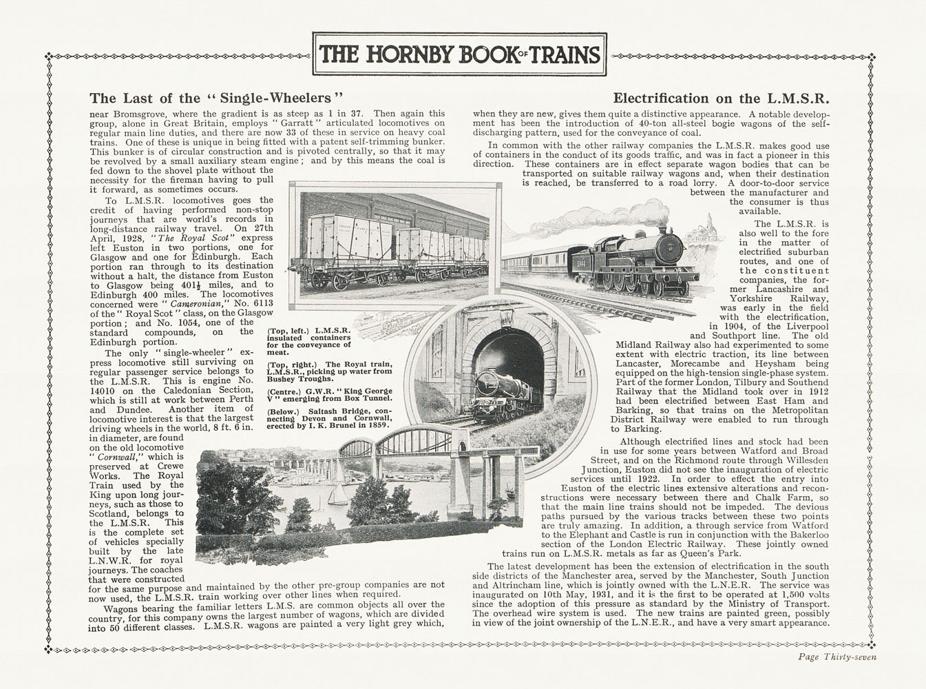 MECCANO HORNBY BOOK of trains 1932/3 catalogue trains réseau accessoire