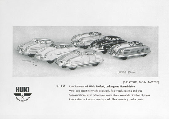 HUKI Patent-Blechspielwaren Händlerkatalog um 1960