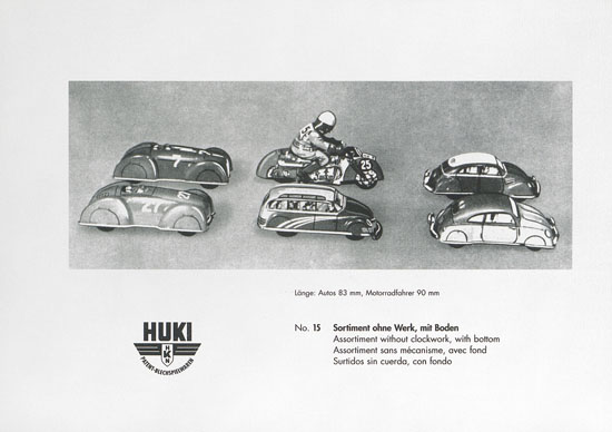 HUKI Patent-Blechspielwaren Händlerkatalog um 1960