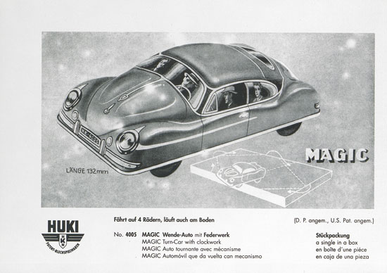 HUKI Patent-Blechspielwaren Händlerkatalog um 1960