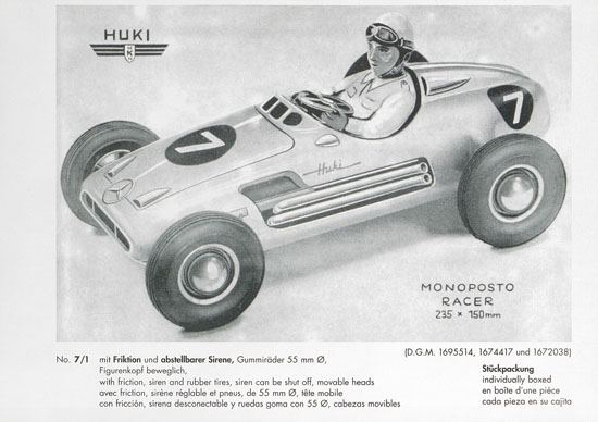 HUKI Patent-Blechspielwaren Händlerkatalog um 1960