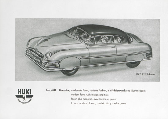 HUKI Patent-Blechspielwaren Händlerkatalog um 1960