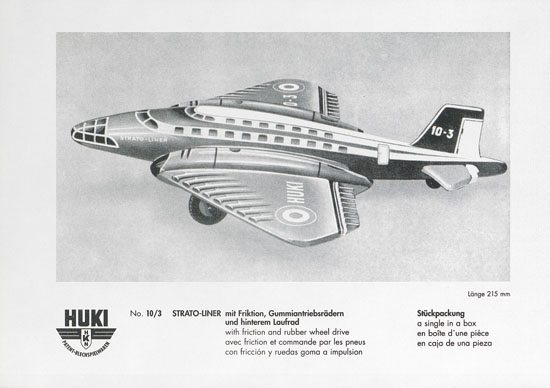 HUKI Patent-Blechspielwaren Händlerkatalog um 1960