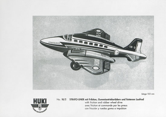 HUKI Patent-Blechspielwaren Händlerkatalog um 1960