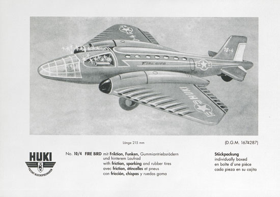 HUKI Patent-Blechspielwaren Händlerkatalog um 1960