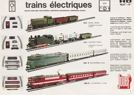 Jouef catalogue 1970-1971