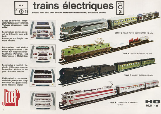 Jouef catalogue 1970-1971