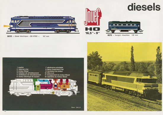 Jouef catalogue 1970-1971