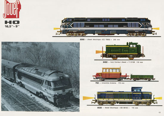 Jouef catalogue 1970-1971