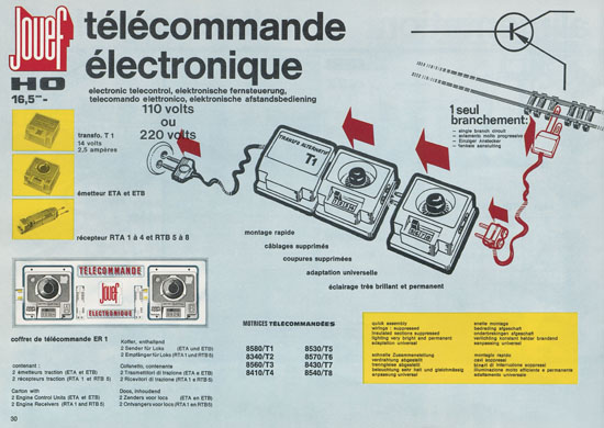 Jouef catalogue 1970-1971