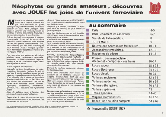 Jouef catalogue 1978-1979