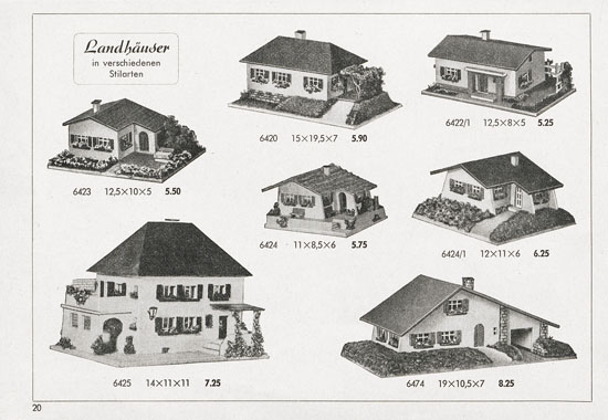 Kibri Katalog 1955