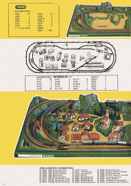 Kibri Katalog Modellbahn-Zubehör 1973 1974