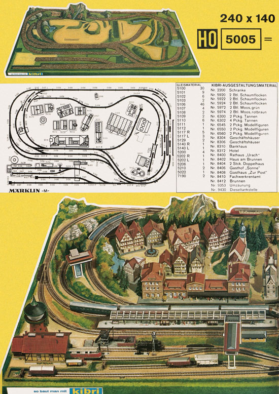 Kibri Katalog Modellbahn-Zubehör 1973 1974