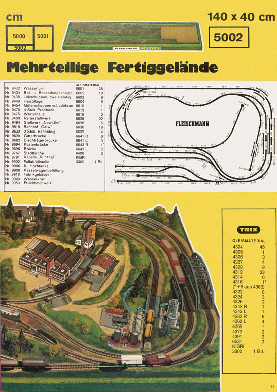 Kibri Katalog Modellbahn-Zubehör 1973 1974