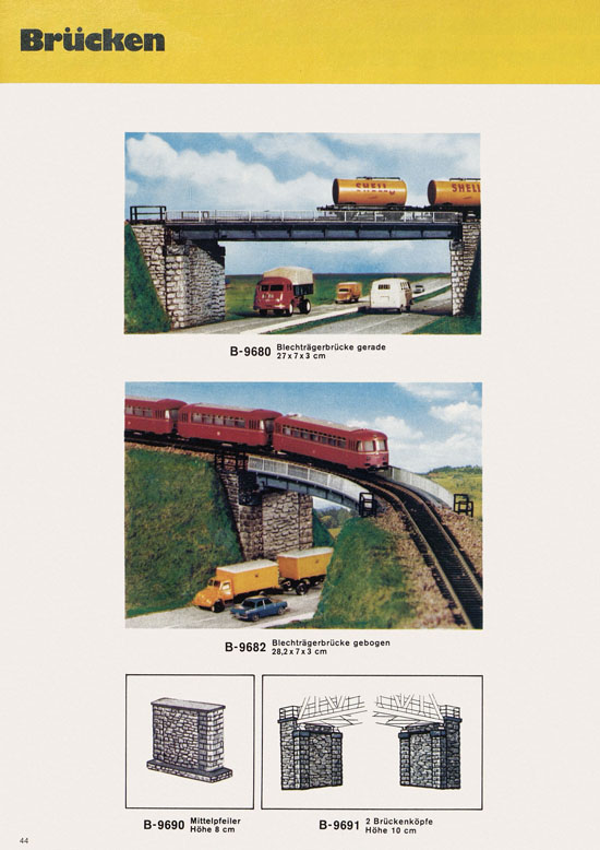 Kibri Katalog Modellbahn-Zubehör 1973 1974