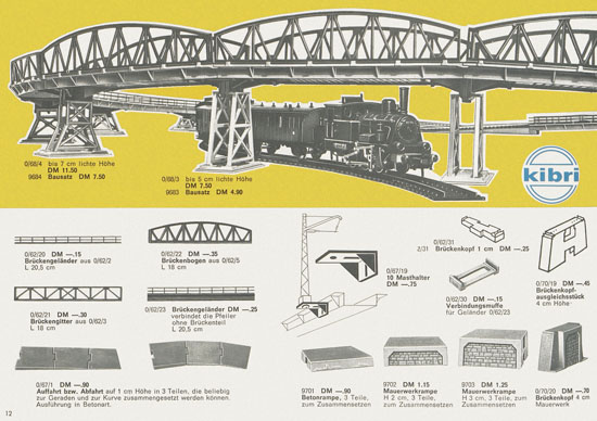 Kibri Modellbahn-Zubehör Spur H0 1961