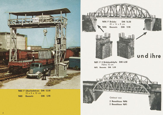Kibri Modellbahn-Zubehör Spur H0 1962