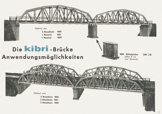 Seite 3 Kibri Modellbahn-Zubehör Spur H0 1962